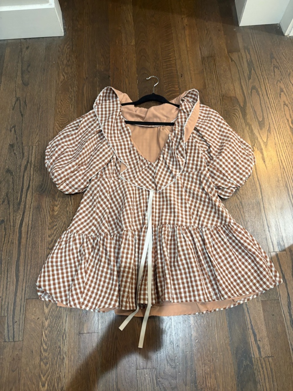 For Love & Lemons Gingerbread Gingham Dress - Picture 2 of 3